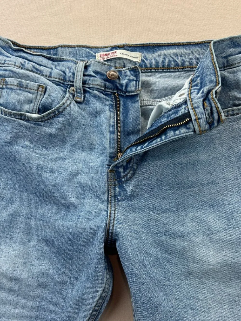 Signature By Levi Strauss Jeans Mens Size 29x32 Blue Denim Authentic Straight